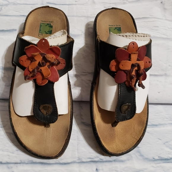 El Naturalista Sandals in Black & Browns Size 36 - Picture 1 of 8